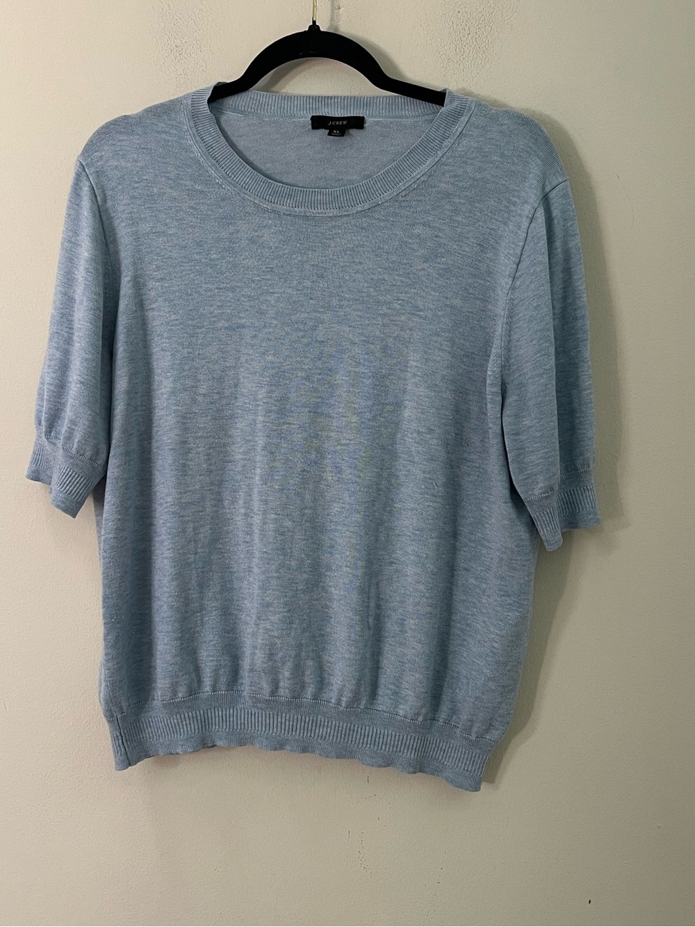 J.Crew woman’s Light Blue Short Sleeve Knit Sweater